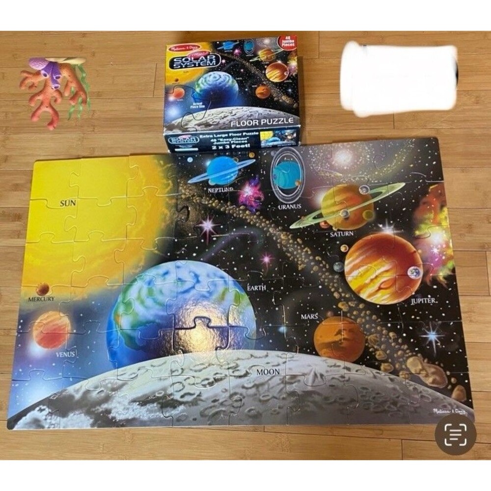 Melissa & Doug Solar System Floor Puzzle 48 Jumbo Pieces 2x3 Feet